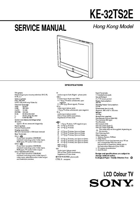 used flat panel tv service manual Kindle Editon