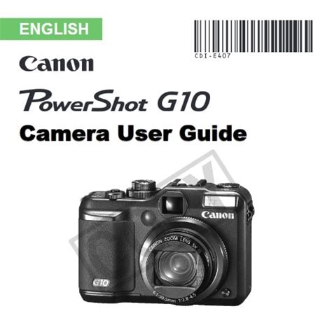 user guide canon powershot g10 manual Epub