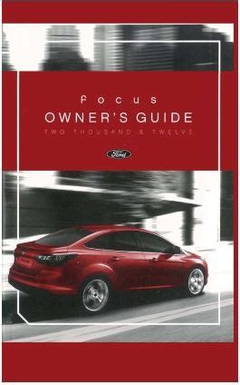user manual book 2012 ford focus se hatchback Doc