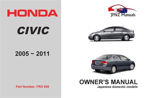 user manual book honda civic PDF