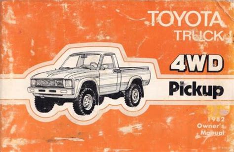 user manual book toyota 4wd PDF