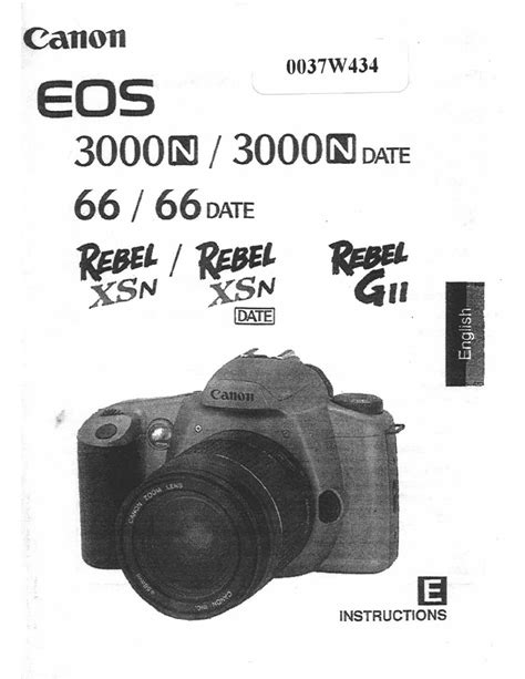user manual canon eos 3000 PDF