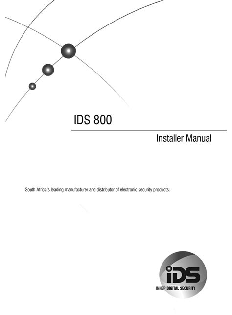 user manual for ids 800 pdf PDF