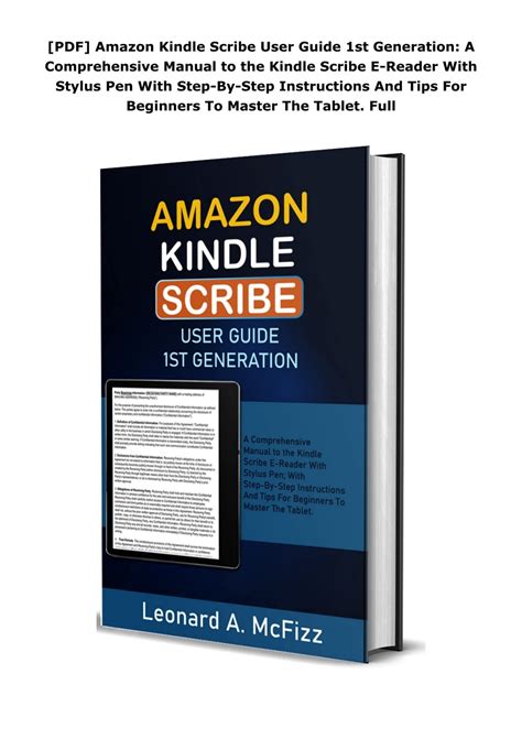 user manual for kindle Doc