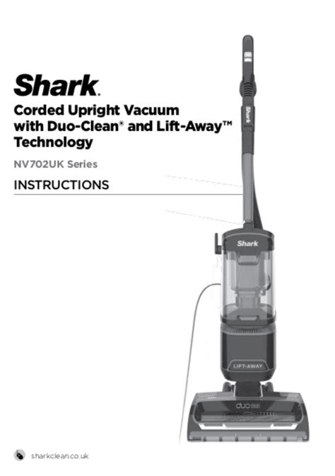 user manual for shark nv4426 Doc