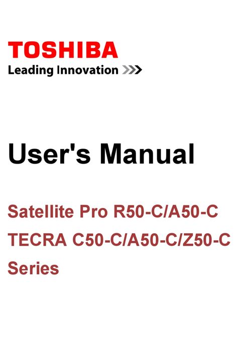 user manual for toshiba satellite Doc