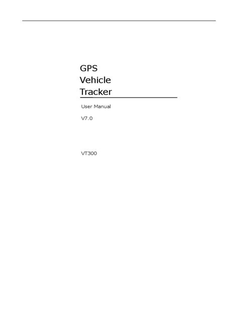 user manual gps tracker vt300 Kindle Editon