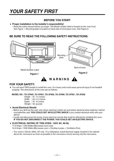 user manual kenmore microwave oven Kindle Editon