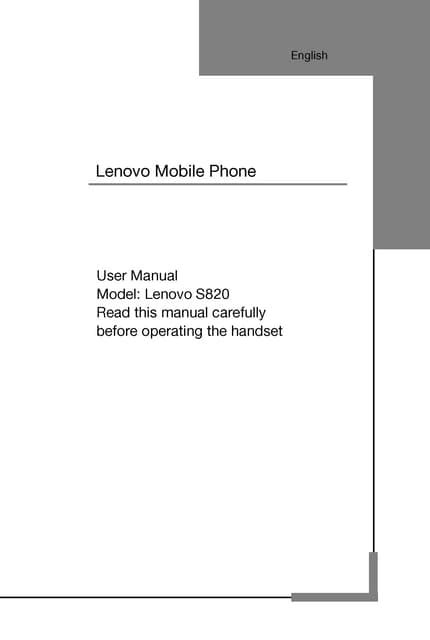 user manual lenovo s820 Epub