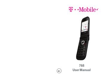 user manual t mobile 768 Doc