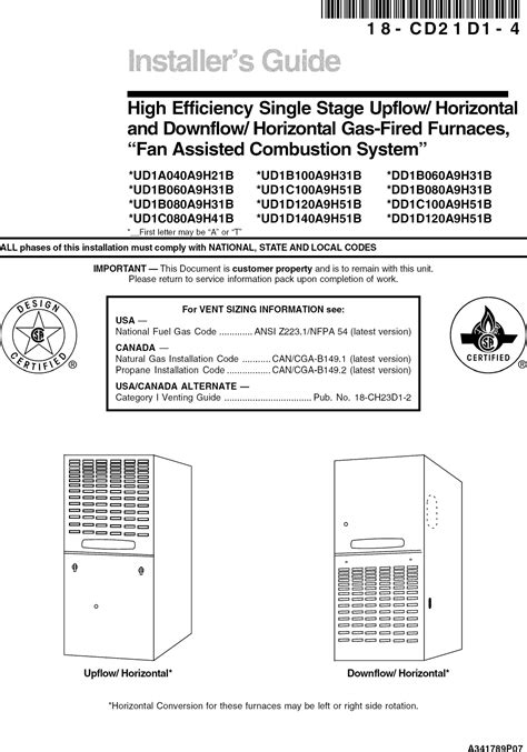 user manual trane furnace Kindle Editon