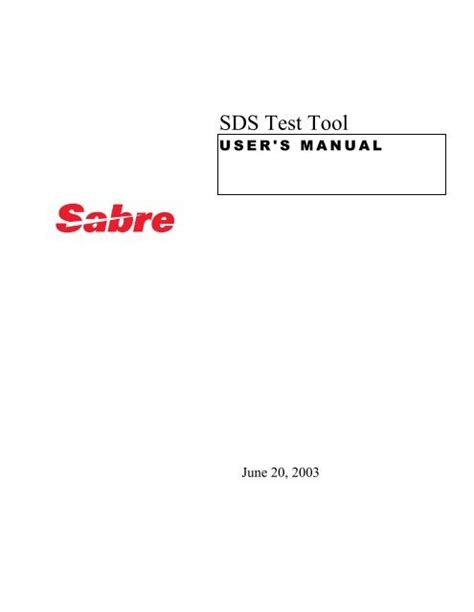 user s manual sabre data source sds Epub