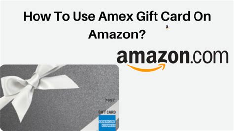 using amex gift card on amazon