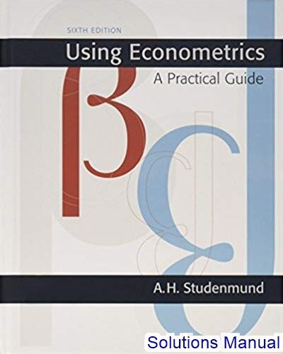 using econometrics studenmund 6th edition answers Doc