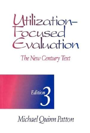 utilization focused evaluation the new century text Epub