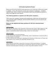 uw system application essay PDF