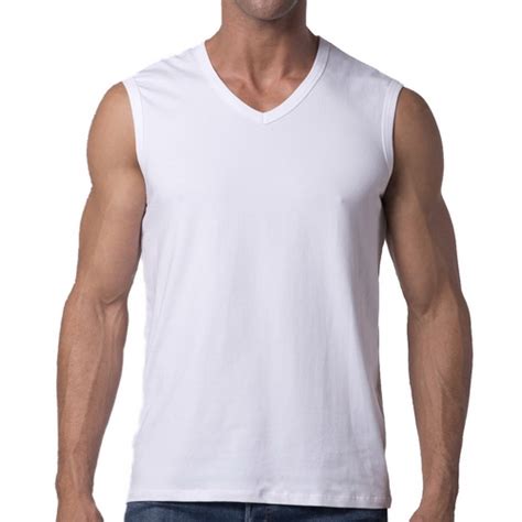 v-neck sleeveless t-shirt mens