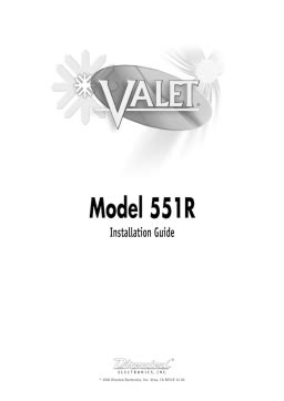 valet 551r installation manual Reader