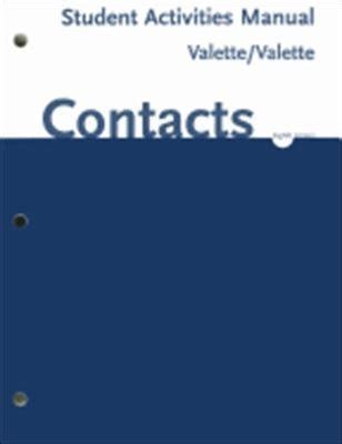 valette contacts student activities manual answer key Reader