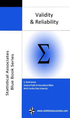 validity and reliability statistical associates blue book series 12 Reader