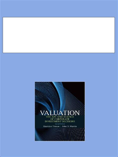 valuation second edition titman solution manual Ebook Doc