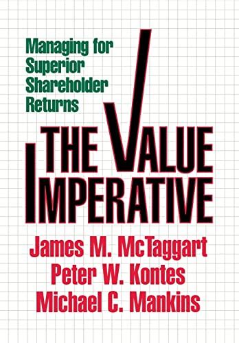 value imperative managing for superior shareholder returns Kindle Editon