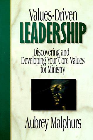 values driven leadership discovering and developing your core values for ministry PDF