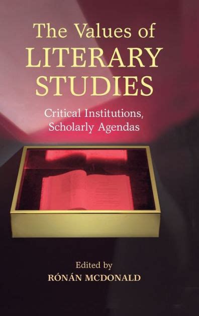 values literary studies institutions scholarly ebook PDF