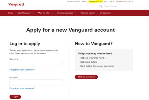 vanguard trust account