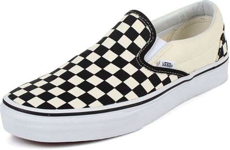 vans checkered shoes black