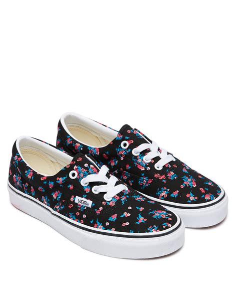 vans flower shoes