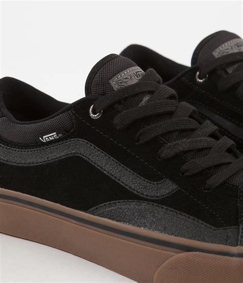 vans shoes black gum