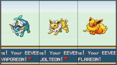 vaporeon moveset fire red