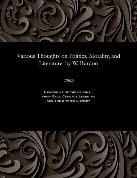various thoughts politics morality literature Epub