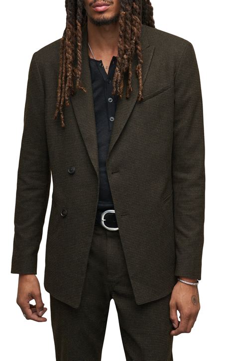 varvatos. slim fit peak lapel jacket kelp