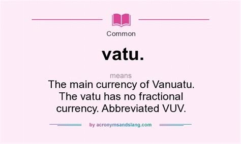 vatu meaning