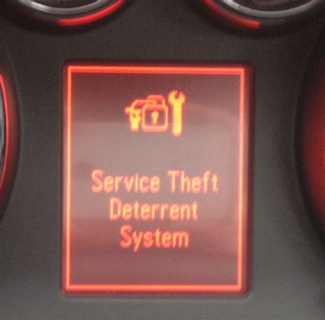 vauxhall astra service theft deterrent system Doc