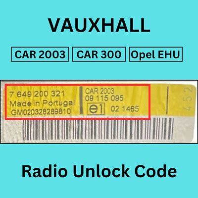 vauxhall corsa radio code 2002 Epub