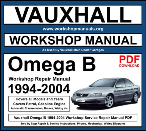 vauxhall omega workshop manual pdf Kindle Editon