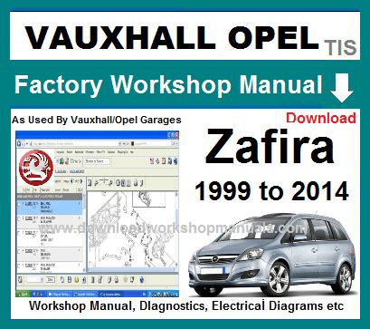 vauxhall zafira service manual Reader