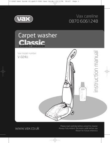 vax rapide user guide Kindle Editon