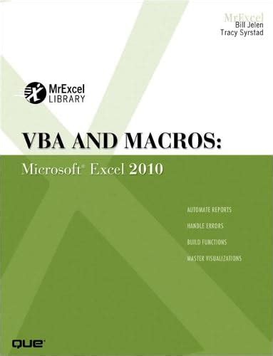 vba and macros microsoft excel 2010 mrexcel library Reader