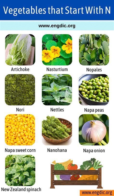 vegetables that start with n