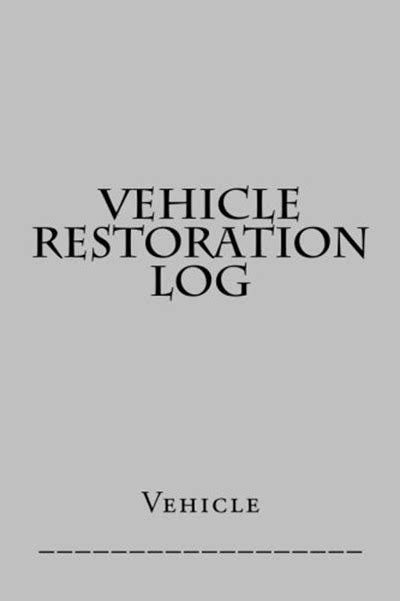 vehicle maintenance log silver cover s m car journals Reader