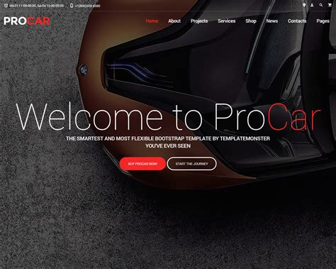 Vehicle Website Templates