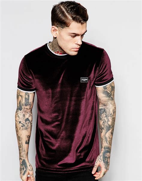 velour mens shirt