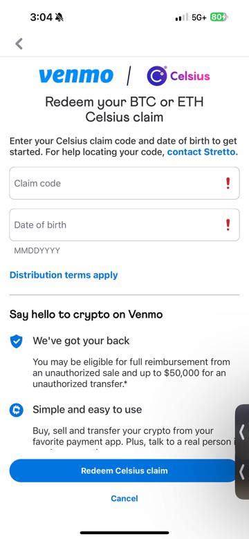 venmo celsius