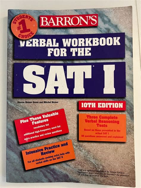 verbal workbook for the new sat barrons sat critical reading workbook Kindle Editon