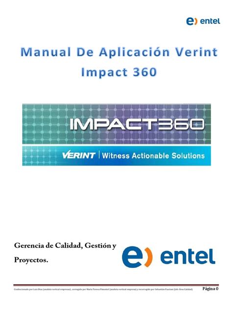 verint impact 360 training manual PDF