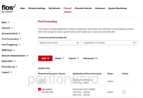 verizon fios port forwarding guide PDF